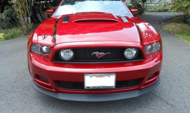 Дифузор під передній бампер Ford Mustang GT V6 (2013-2014) фото