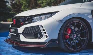 Дифузор переднього бампера Racing Honda Civic X Type R фото