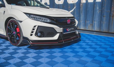 Дифузор переднього бампера Racing Honda Civic X Type R фото