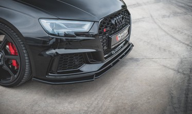 Тюнінг спліттер під передній бампер Audi RS3 8V рестайл вер.4 фото