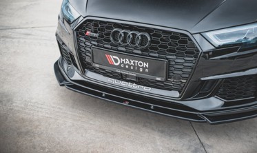 Тюнінг спліттер під передній бампер Audi RS3 8V рестайл вер.4 фото
