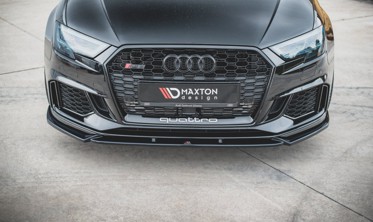 Тюнінг спліттер під передній бампер Audi RS3 8V рестайл вер.4 фото