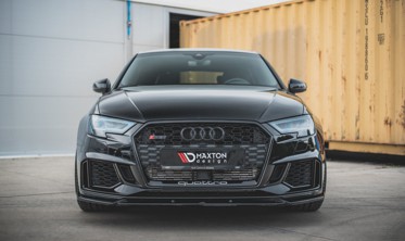 Тюнінг спліттер під передній бампер Audi RS3 8V рестайл вер.4 фото