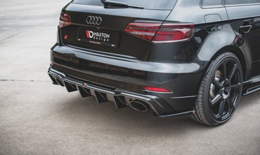 Накладка заднего бампера Audi RS3 8V Sportback FL вер.2 фото
