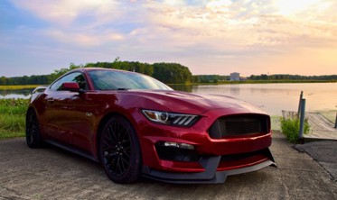 Передній бампер Ford Mustang з дифузором у стилі Shelby GT350 фото