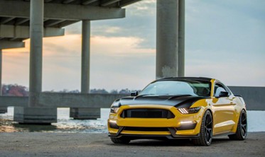 Передній бампер Ford Mustang з дифузором у стилі Shelby GT350 фото