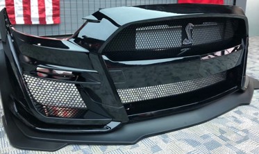 Тюнінговий бампер Ford Mustang з дифузором у стилі GT500 фото
