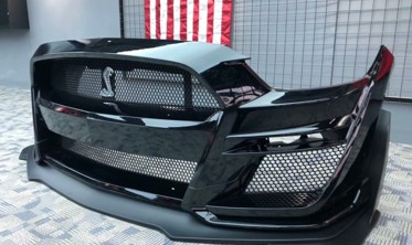 Тюнінговий бампер Ford Mustang з дифузором у стилі GT500 фото