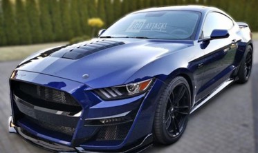 Тюнінговий бампер Ford Mustang з дифузором у стилі GT500 фото