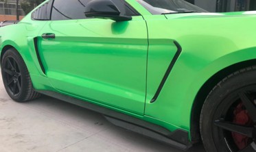 Накладки на пороги Ford Mustang в стиле GT500 фото