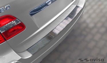 Накладка на бортик заднего бампера Mercedes W245 B-Class черная фото