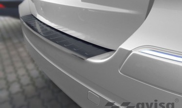 Накладка на борт заднього бампера Mercedes W245 B-Class чорна фото