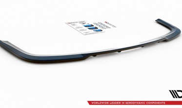 Диффузор заднего бампера Volkswagen Caddy MK3 рестайл с вертикальными ребрами фото