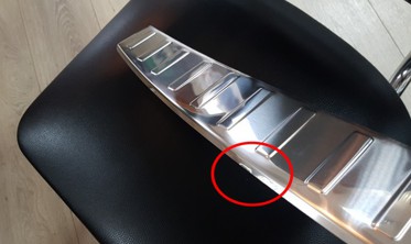 Защитная накладка на бортик заднего бампера Hyundai Tucson 3 фото