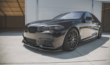Накладка переднего бампера BMW 5 F10 / F11 к бамперу М-пакет вер. 4 фото