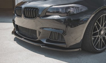 Накладка переднего бампера BMW 5 F10 / F11 к бамперу М-пакет вер. 4 фото