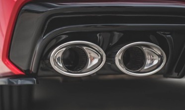 Накладка заднего бампера Audi A7 C8 S-Line с муляжами выхлопных труб фото