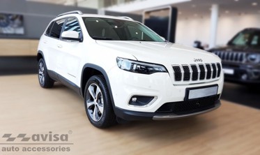 Захисна накладка на борт заднього бампера Jeep Cherokee V рестайл фото