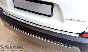 Захисна накладка на борт заднього бампера Jeep Cherokee V рестайл фото