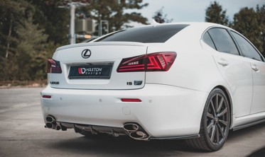 Накладка заднего бампера с ребрами Lexus IS F MK2 фото