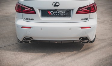 Накладка заднего бампера с ребрами Lexus IS F MK2 фото