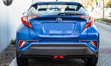 хром накладки на задні протитуманки Honda C-HR 2016-... фото