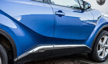 Хром полосы на двери TOYOTA CH-R 2016-... фото