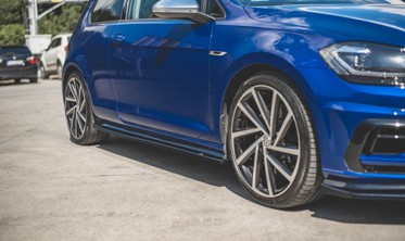Тюнинговые накладки на пороги VW Golf 7 R / R-Line Facelift вер. 4 фото