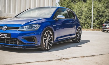 Тюнинговые накладки на пороги VW Golf 7 R / R-Line Facelift вер. 4 фото