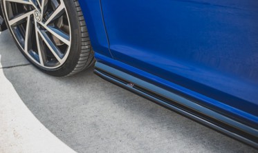 Тюнинговые накладки на пороги VW Golf 7 R / R-Line Facelift вер. 4 фото