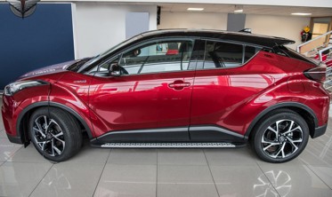 пороги-подножки боковые TOYOTA C-HR тип 1 фото