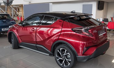 пороги-подножки боковые TOYOTA C-HR тип 1 фото