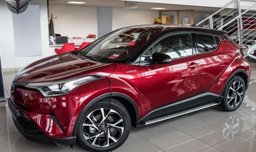 пороги-подножки боковые TOYOTA C-HR тип 1 фото