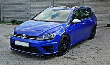 Спойлер переднего бампера VW Golf 7 R / R-Line вер.2 фото