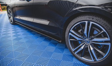 Бічні накладки порогів Volvo S60 R-design MK3 вер.2 фото