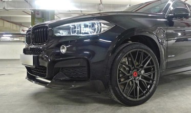 Дифузор передній BMW X6 F16 М-пакет Performance стиль фото