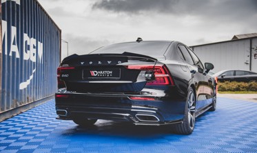 Тюнинг накладки под задний бампер Volvo S60 R-design MK3  фото