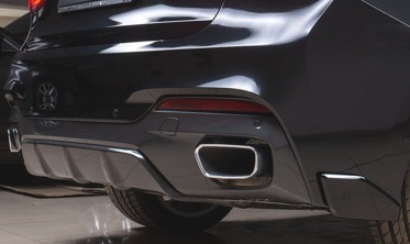 Дифузор задній BMW X6 F16 М-пакет Performance стиль фото