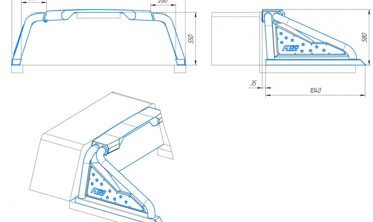Силова дуга кузова рол-бар Ford F150 фото