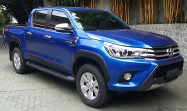 хром накладки на двери TOYOTA HILUX VIII 2015+ фото