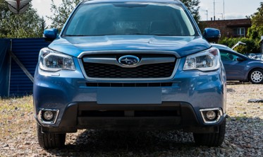 хром рамки протитуманок передніх SUBARU FORESTER 2013+ фото