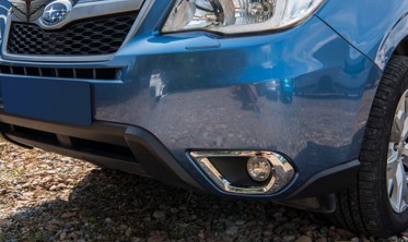 хром рамки протитуманок передніх SUBARU FORESTER 2013+ фото