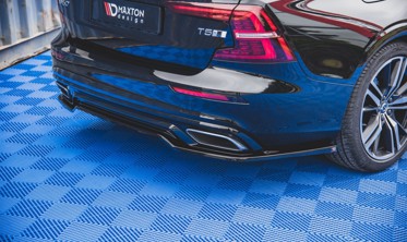 Тюнінгова накладка заднього бампера Volvo S60 R-design MK3 фото