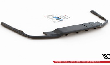 Диффузор заднего бампера Volvo S60 R-design MK3 с вертикальными ребрами фото