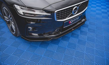 Накладка переднього бампера Volvo S60 R-design MK3 вер.2 фото