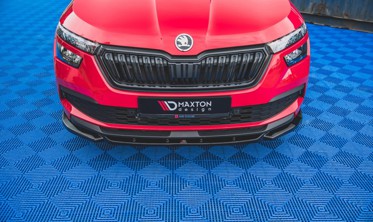 Тюнинг накладка переднего бампера Skoda Kamiq вер.1 фото