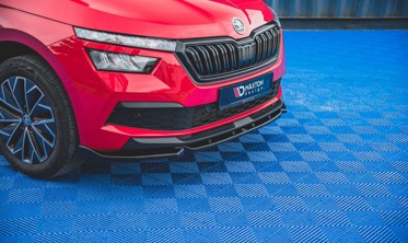 Тюнинг накладка переднего бампера Skoda Kamiq вер.1 фото