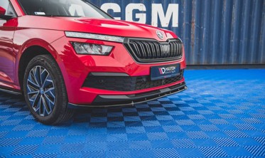 Диффузор на передний бампер Skoda Kamiq вер.2 фото