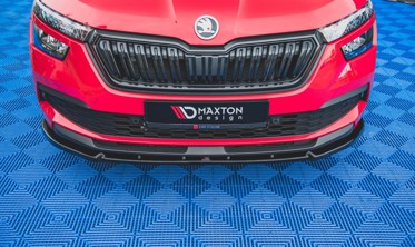Диффузор на передний бампер Skoda Kamiq вер.2 фото