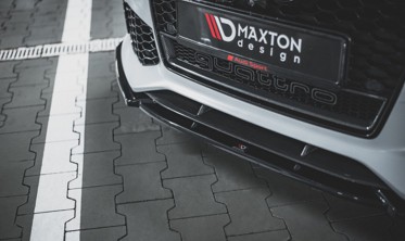 Диффузор под передний бампер Audi RS6 C7 вер. 4 фото